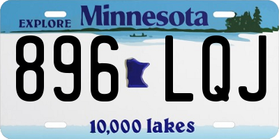 MN license plate 896LQJ