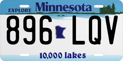 MN license plate 896LQV