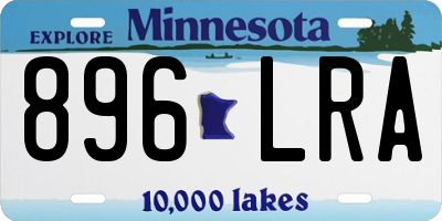 MN license plate 896LRA