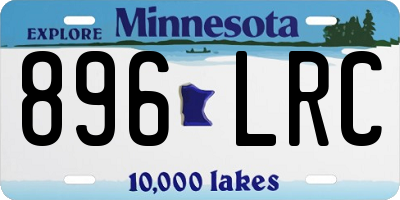 MN license plate 896LRC