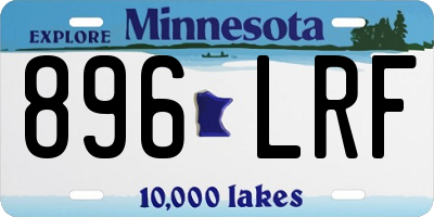 MN license plate 896LRF