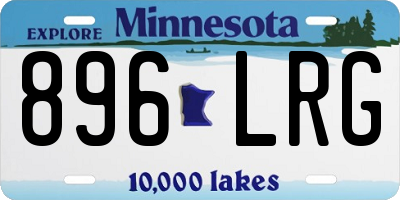 MN license plate 896LRG