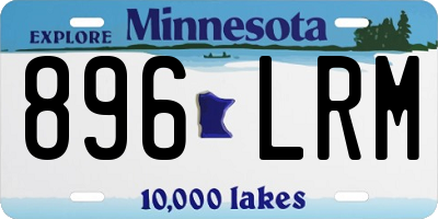 MN license plate 896LRM