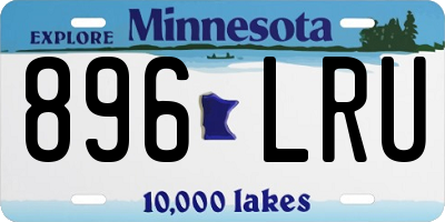 MN license plate 896LRU