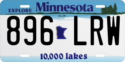 MN license plate 896LRW