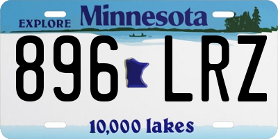 MN license plate 896LRZ