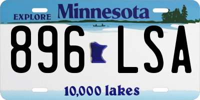 MN license plate 896LSA
