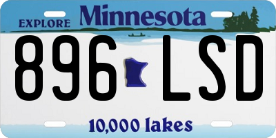 MN license plate 896LSD