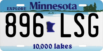 MN license plate 896LSG