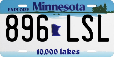 MN license plate 896LSL