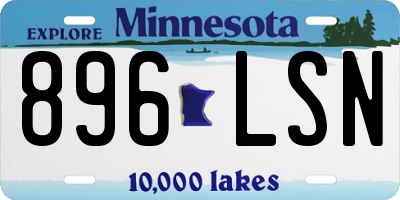 MN license plate 896LSN