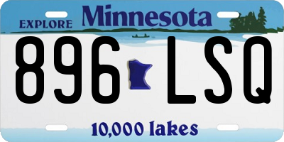 MN license plate 896LSQ