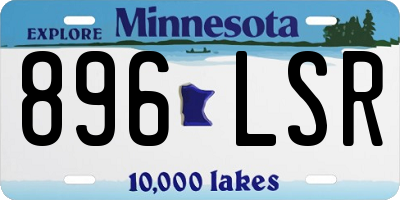 MN license plate 896LSR
