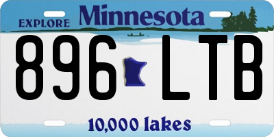 MN license plate 896LTB