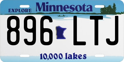 MN license plate 896LTJ