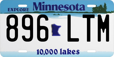 MN license plate 896LTM