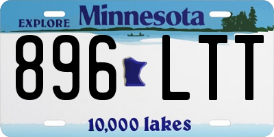 MN license plate 896LTT