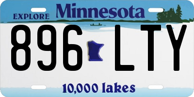 MN license plate 896LTY