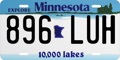 MN license plate 896LUH