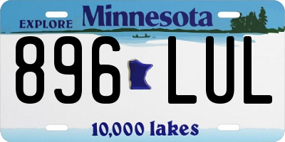 MN license plate 896LUL