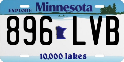 MN license plate 896LVB