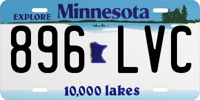 MN license plate 896LVC