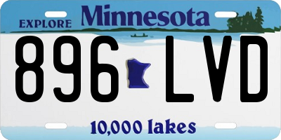 MN license plate 896LVD