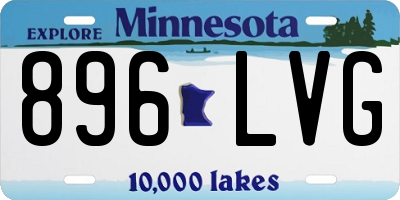 MN license plate 896LVG