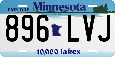 MN license plate 896LVJ