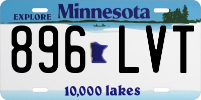 MN license plate 896LVT