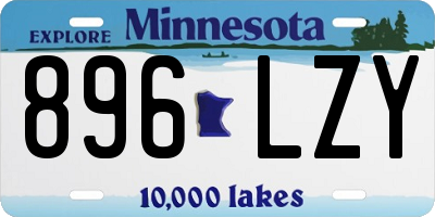 MN license plate 896LZY