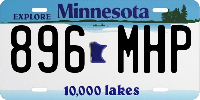 MN license plate 896MHP