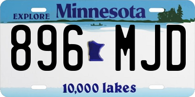MN license plate 896MJD
