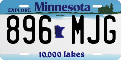MN license plate 896MJG
