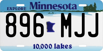 MN license plate 896MJJ