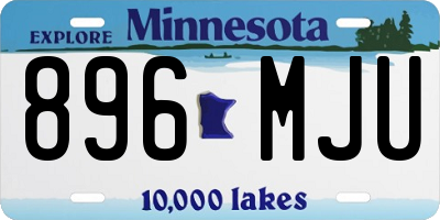 MN license plate 896MJU
