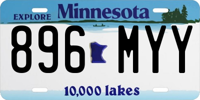 MN license plate 896MYY