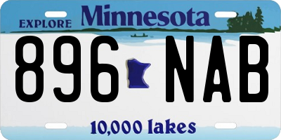 MN license plate 896NAB