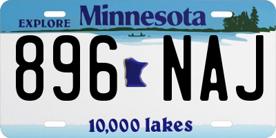 MN license plate 896NAJ
