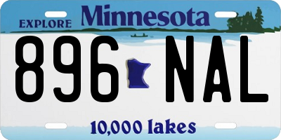 MN license plate 896NAL