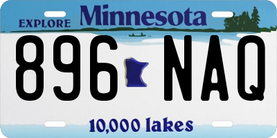 MN license plate 896NAQ