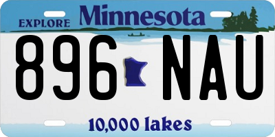 MN license plate 896NAU