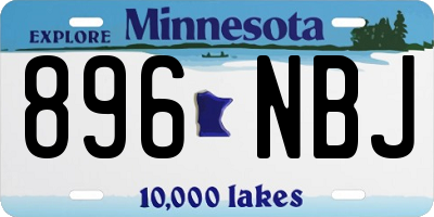 MN license plate 896NBJ