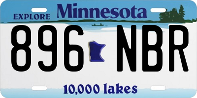 MN license plate 896NBR