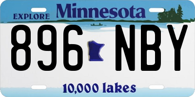 MN license plate 896NBY