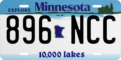 MN license plate 896NCC