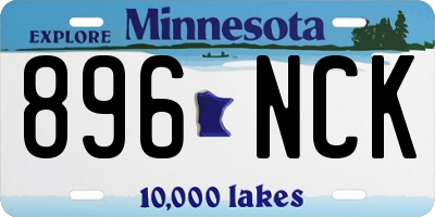 MN license plate 896NCK