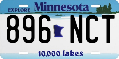 MN license plate 896NCT
