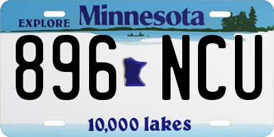 MN license plate 896NCU
