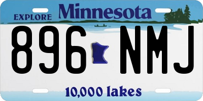 MN license plate 896NMJ
